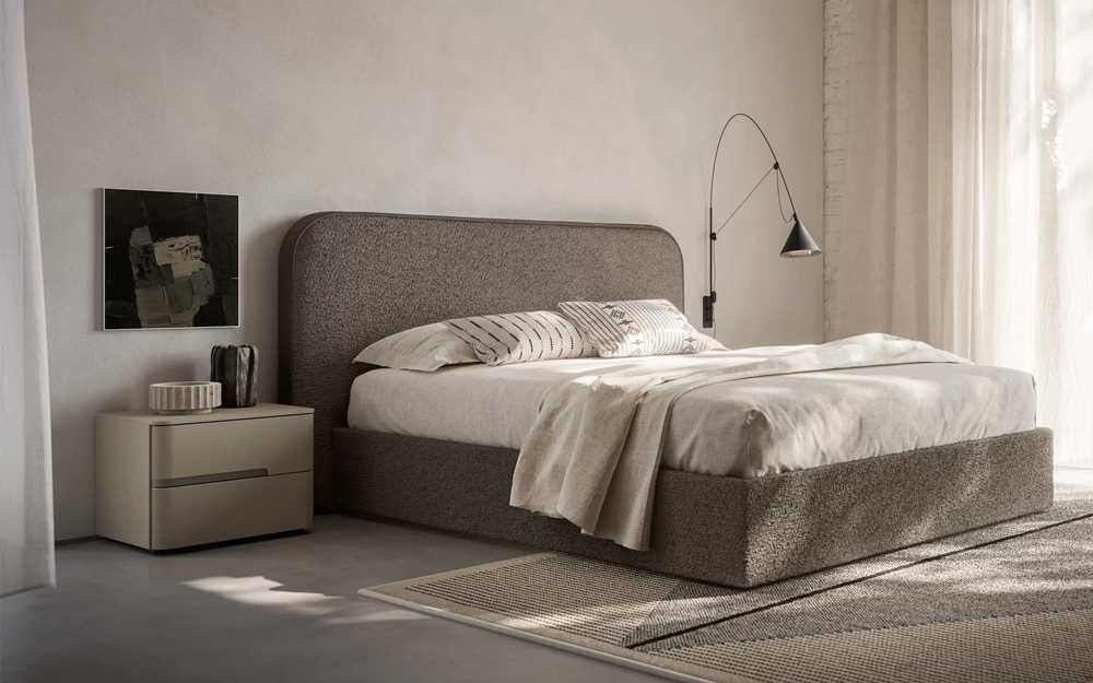 Curved Bedside Table